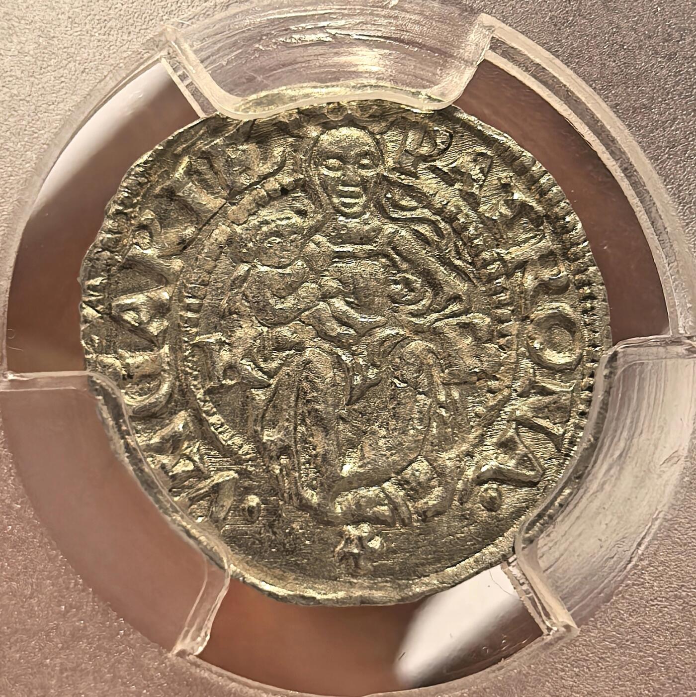 博洋堂世界钱币拍卖第118期（全场包邮） PCGS AU 神罗匈牙利1538年圣母抱婴1第纳尔小银币