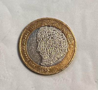 英国2英镑狄更斯纪念币，2012年发行，流通品相较好，随机发货 - 英国2英镑狄更斯纪念币，2012年发行，流通品相较好，随机发货