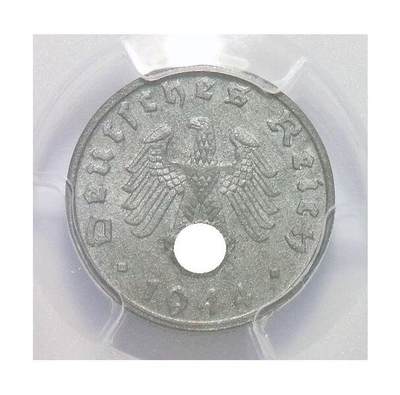 PCGS MS65 德国第三帝国1944年B版1芬尼 难得开卷原光 - PCGS MS65 德国第三帝国1944年B版1芬尼 难得开卷原光