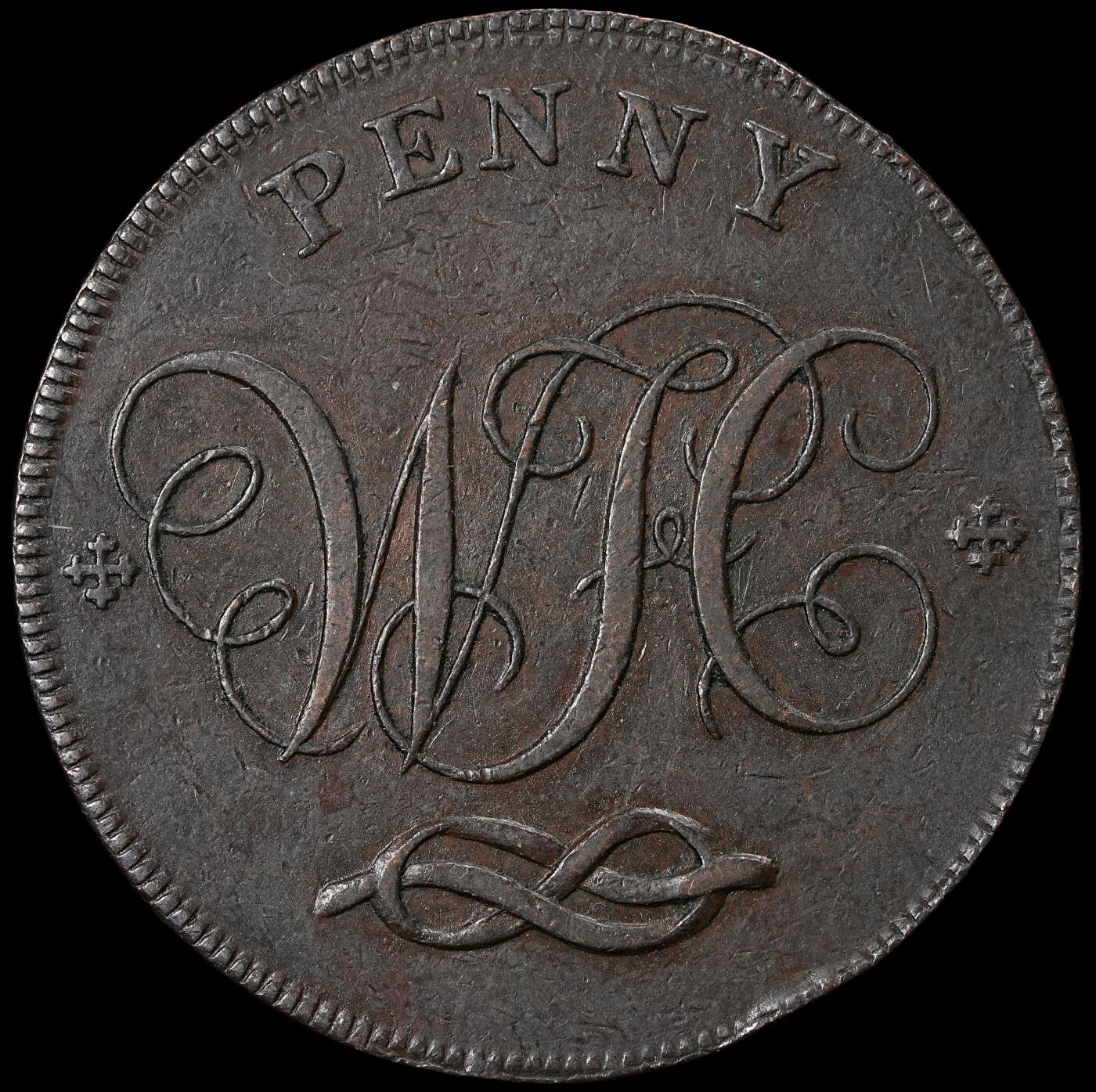 修遠堂世界钱币第六十五期 1803年英国斯坦福的1便士代用币 20.79g