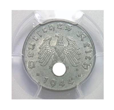 PCGS MS63 德国第三帝国1944年E版1芬尼 难得开卷原光 - PCGS MS63 德国第三帝国1944年E版1芬尼 难得开卷原光