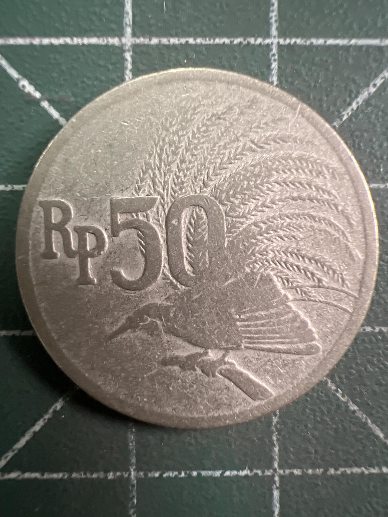 第876期  硬币专场 （无押金，捡漏，全场50包邮，偏远地区除外，接收代拍业务，本店十天发一次货） 印度尼西亚50卢比