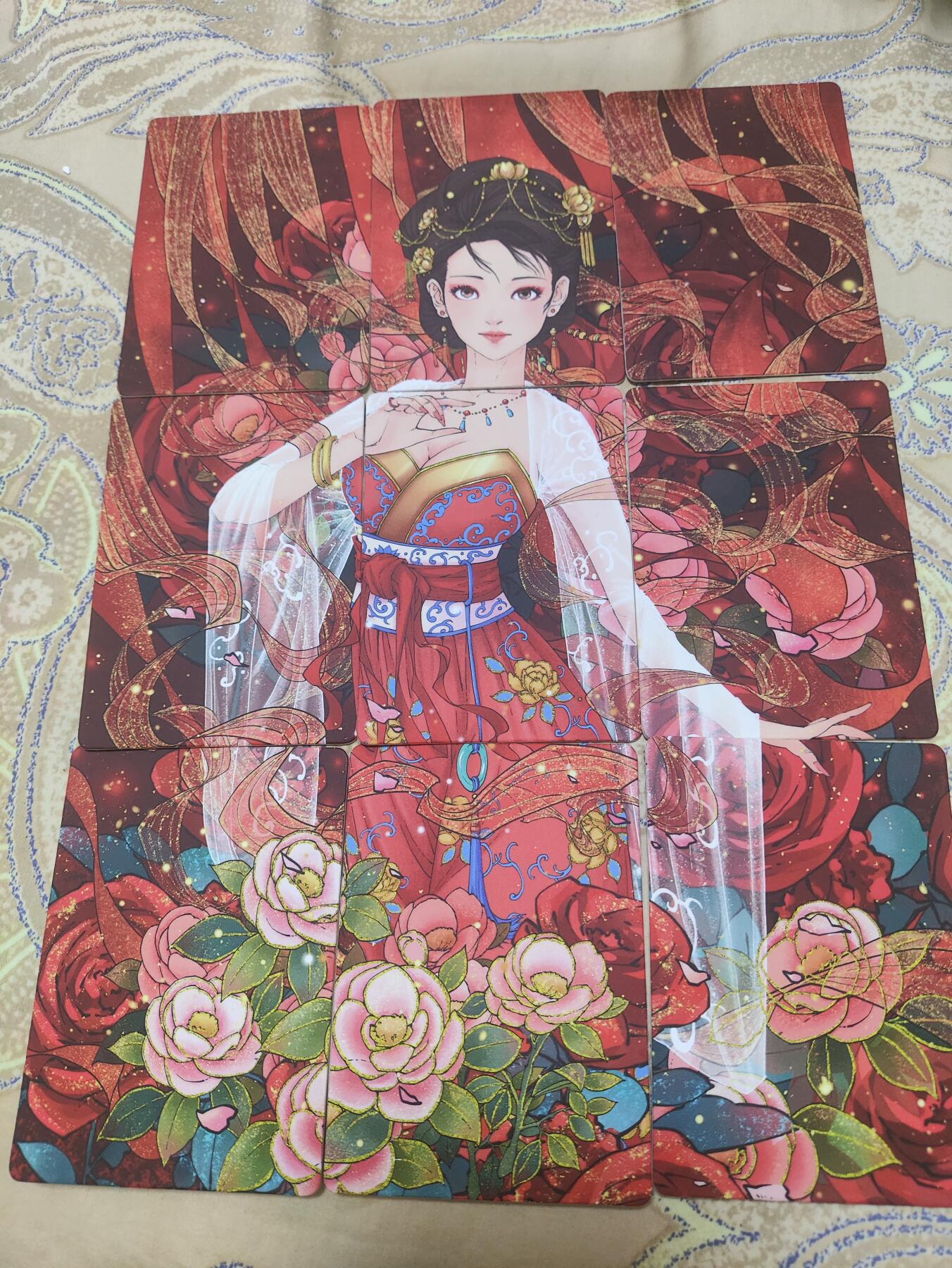 阳大大卡牌超级大甩拍第49期（周五晚上九点截拍，持续收拍品，进群福利早知道） 小花瓣艺术文创9张拼图卡