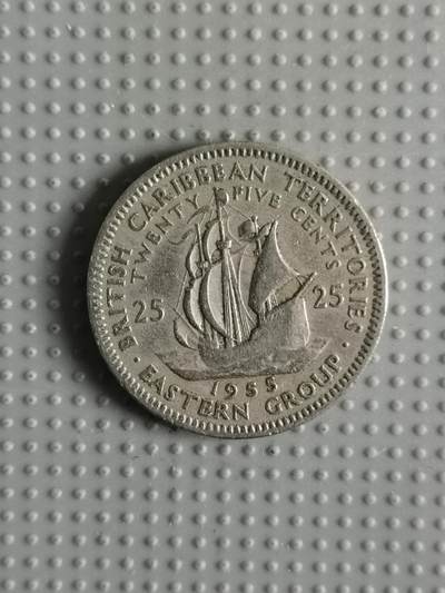 2025年第24场各国散币拍卖（总第24场） - 英属东加勒比1955年25分