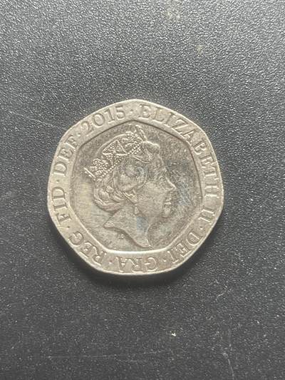 各个国家硬币专场1 满 英国20便士 盾牌21.4mm欧洲外国硬币外币钱