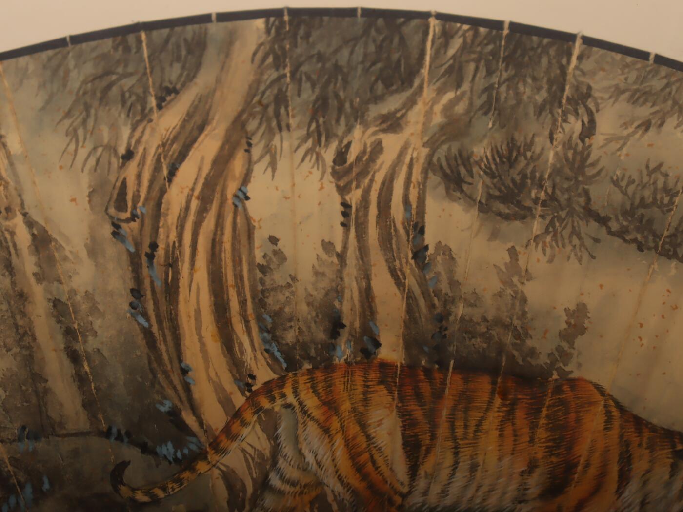 承乾2025迎春文物艺术品拍卖会 鹿 马晋 61*19cm 设色纸本镜框