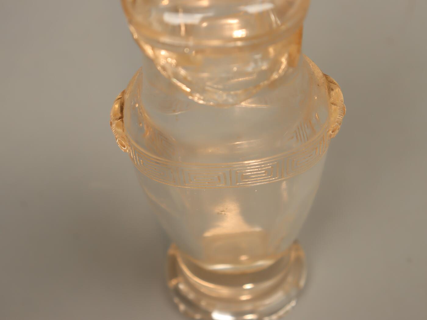 承乾2025迎春文物艺术品拍卖会 水晶摆瓶 清代 20.5*7.5cm 水晶