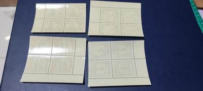 德国邮票专场，都是四方联套票 德国邮票四方联一套，1966年发行，童话故事  青蛙王子，品相如图