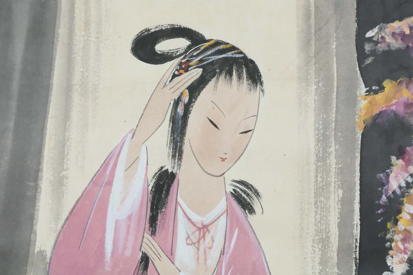 承乾2025迎春文物艺术品拍卖会 梳妆图 林风眠 69*68cm 设色纸本立轴