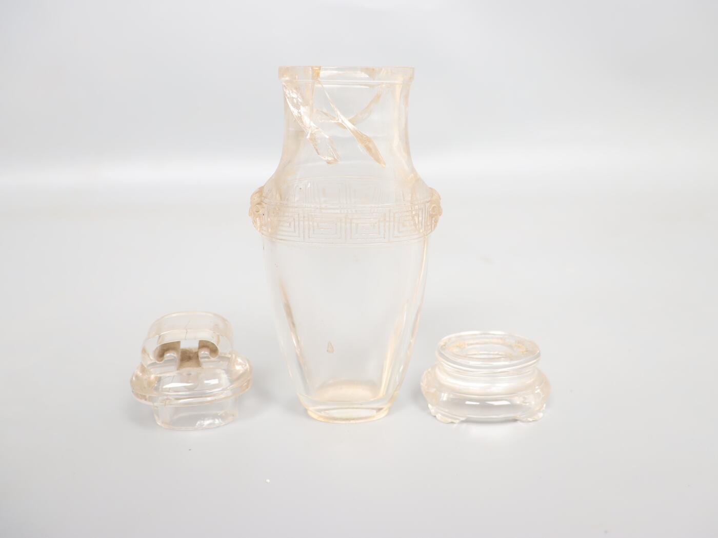 承乾2025迎春文物艺术品拍卖会 水晶摆瓶 清代 20.5*7.5cm 水晶