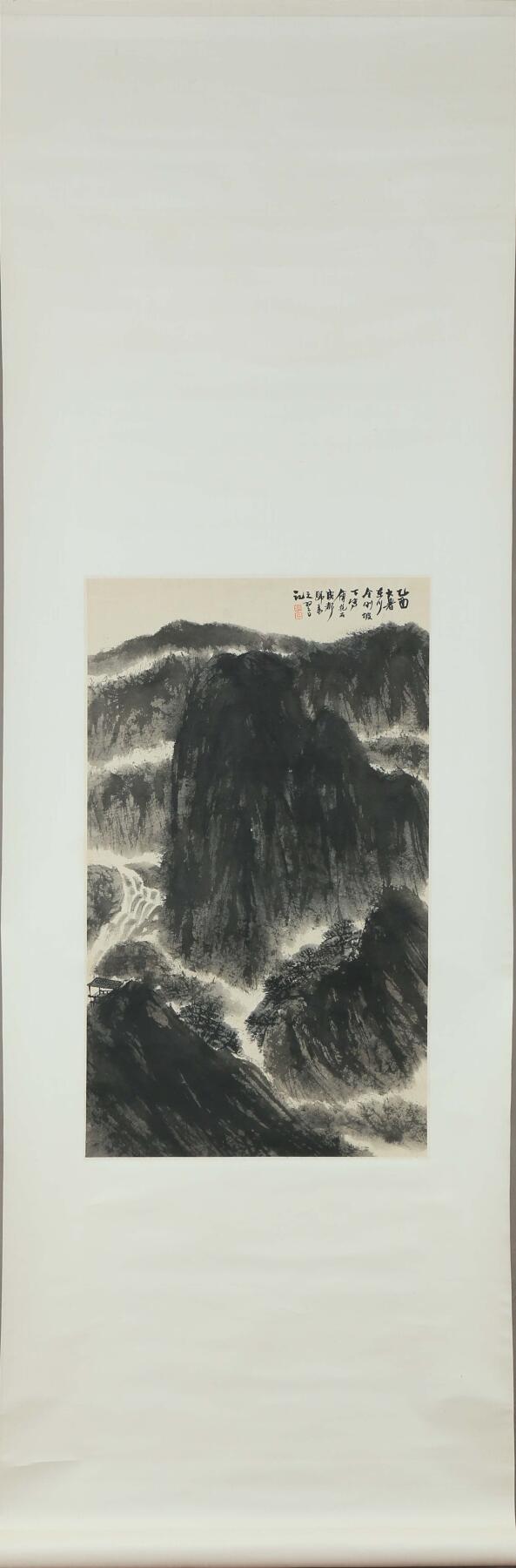 承乾2025迎春文物艺术品拍卖会 空山图 傅抱石 62*36cm 水墨纸本立轴