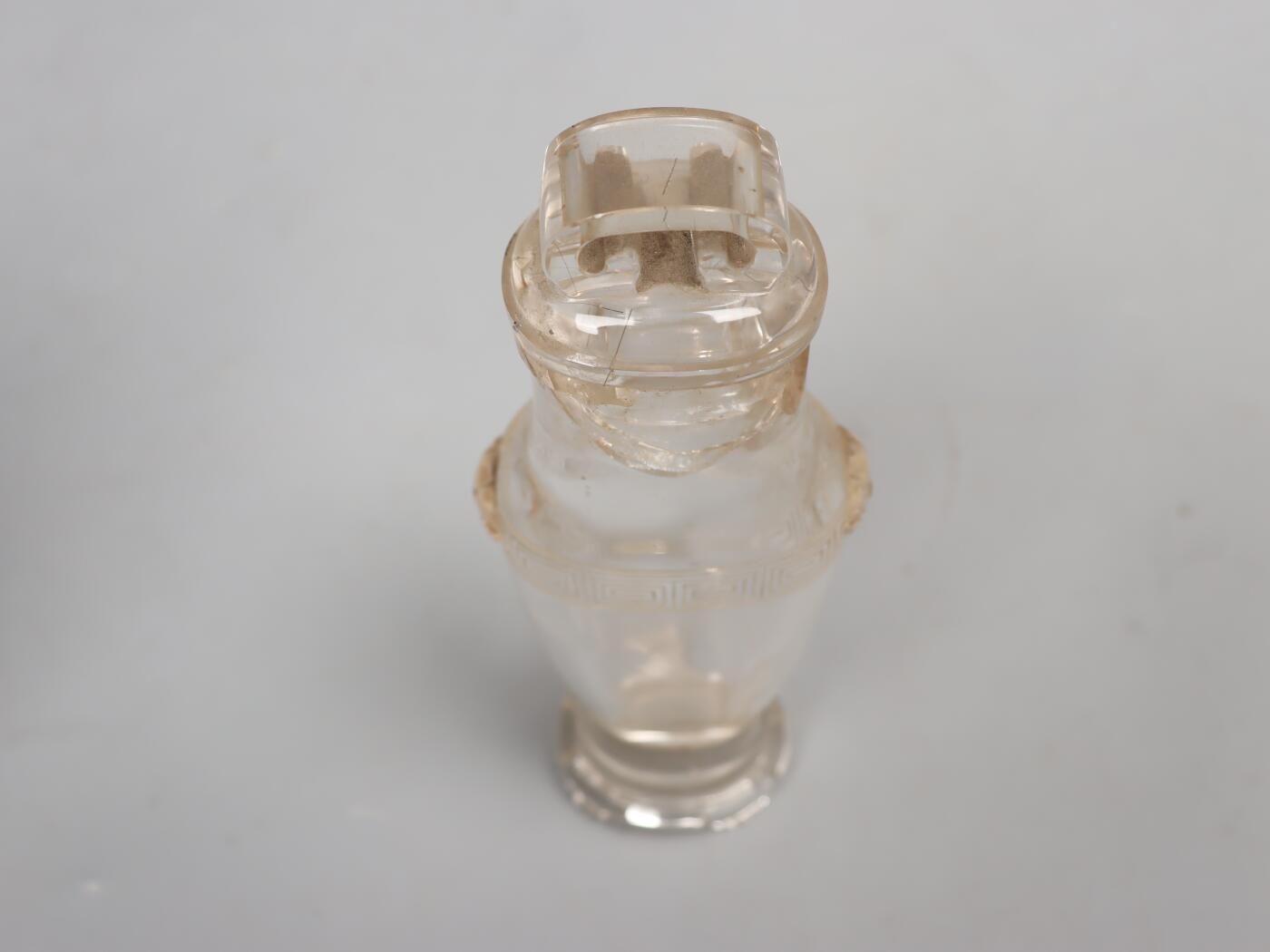 承乾2025迎春文物艺术品拍卖会 水晶摆瓶 清代 20.5*7.5cm 水晶
