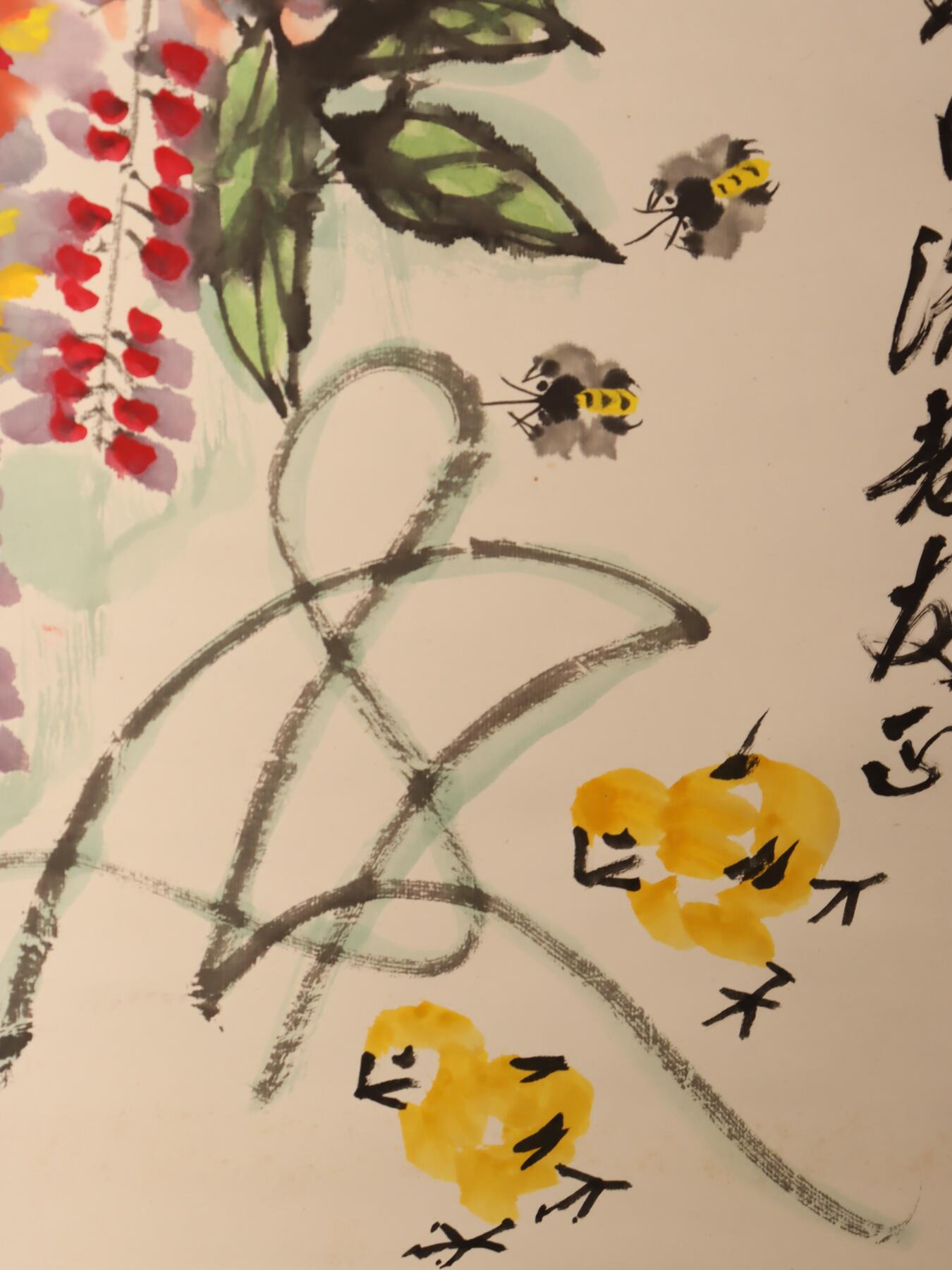 承乾2025迎春文物艺术品拍卖会 枯叶喜迎春 陈大明 74*42cm 设色纸本立轴