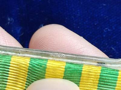 世界精品徽章拍卖 好品法国庚子章，章体和勋条都带巴黎铸币厂戳