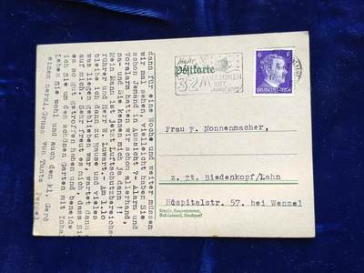 世界精品徽章拍卖 德三明信片，带一个人头邮票