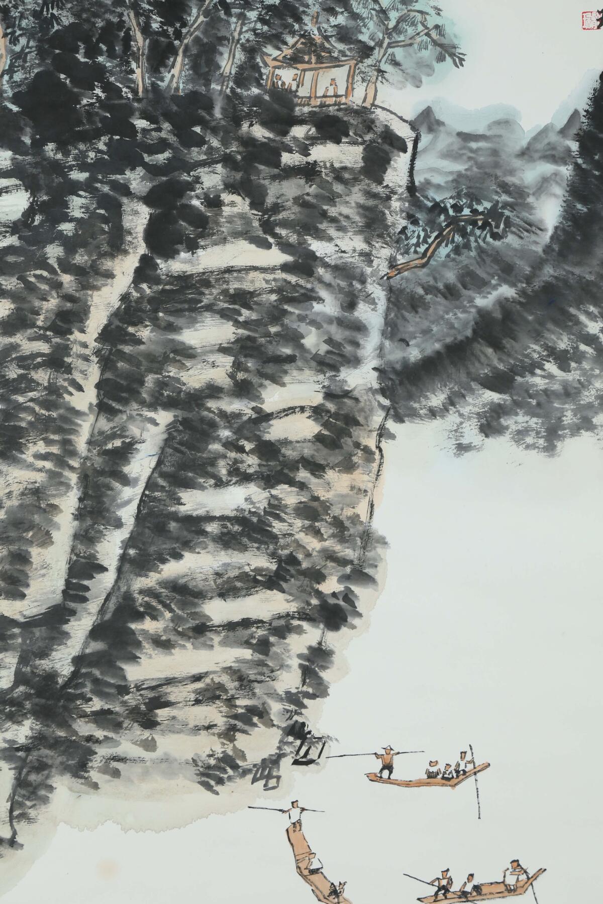 承乾2025迎春文物艺术品拍卖会 山水 龙瑞 67*44cm 设色纸本立轴