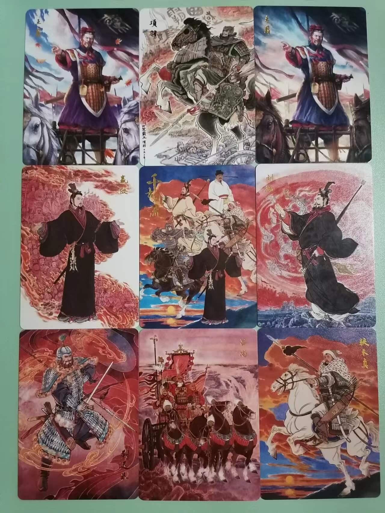 光影卡牌第10期，亲签卡，古风美女卡，各家套卡，持续收拍品 百里千古风流18张普卡