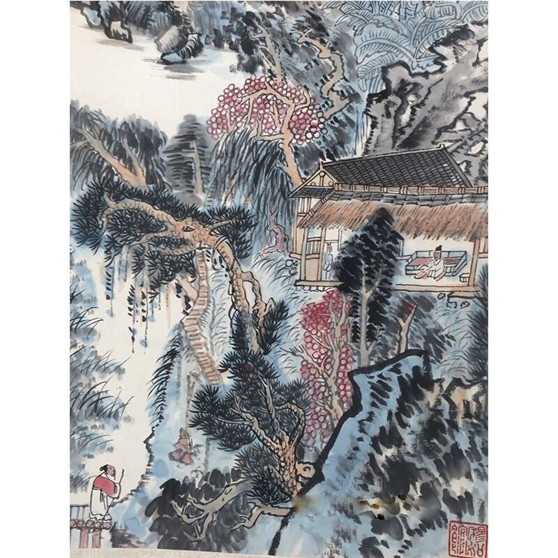 承乾2025迎春文物艺术品拍卖会 蕉林书屋 陆俨少 97x43cm 纸本立轴