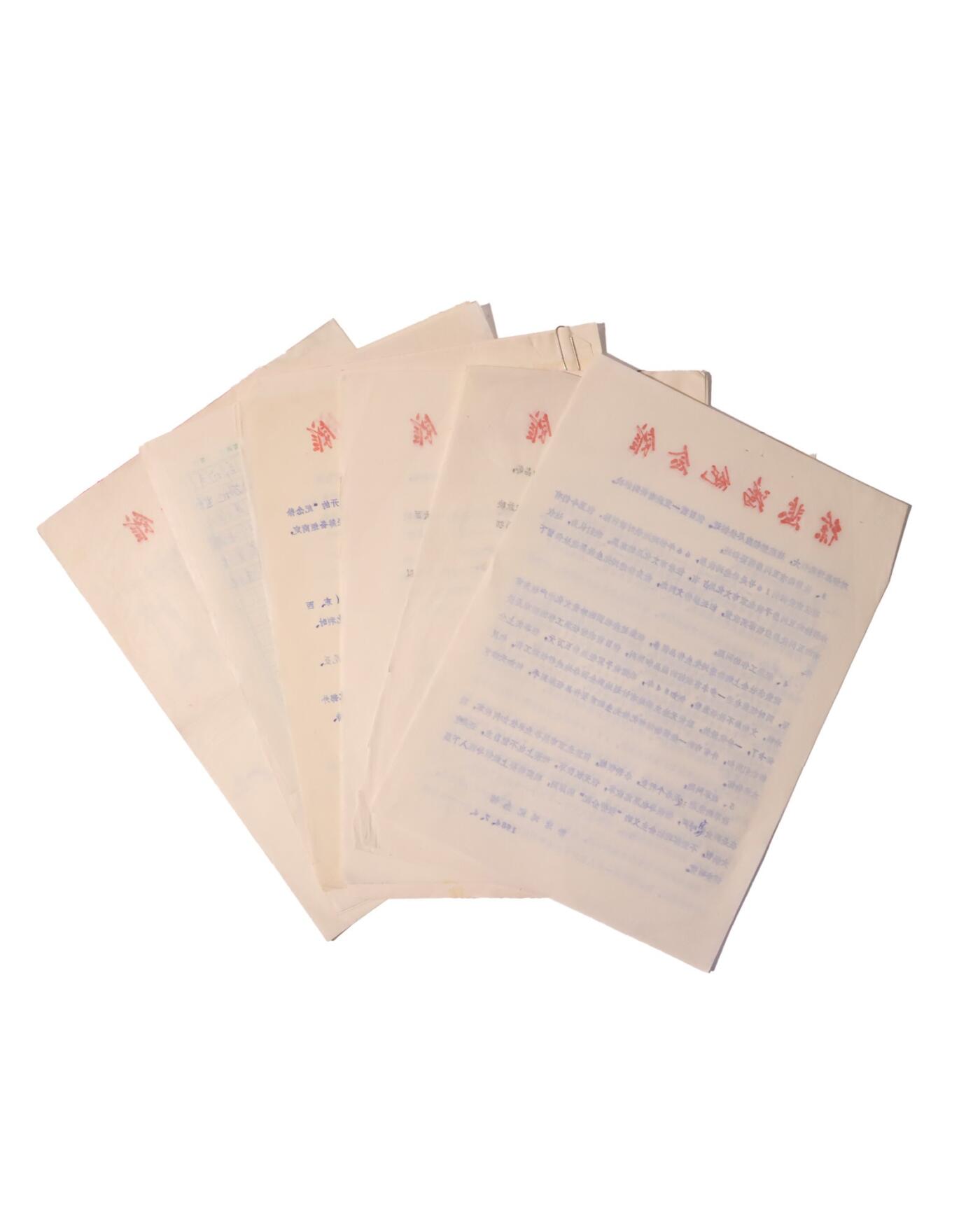 承乾2025迎春文物艺术品拍卖会 徐悲鸿去世三十周年纪念大会计划材料 现代 26.2*19.2cm 纸本