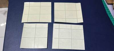 德国邮票专场，都是四方联套票 德国邮票四方联一套，1966年发行，野生动物—鹿   4全，品相如图