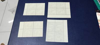 德国邮票专场，都是四方联套票 德国邮票四方连，1967年发行，安徒生童话   荷勒太太，4全，品相如图