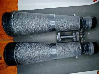 凯旋世界勋赏（第11期）（欢迎送拍）（对拍品有疑问请询问客服，不接受到手刀，出价默认拍品品相。请认真阅读拍卖介绍！） - 德三亨索尔特望远镜 7x56战时民版中轴一处损坏，饰皮局部几处损坏。