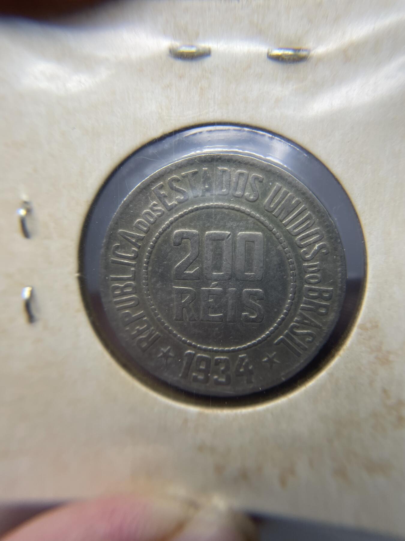 2025年集古藏今外币拍卖第四期-第6场—（总第226拍），可以寄存60天，满160元包邮。 1934年巴西200瑞斯