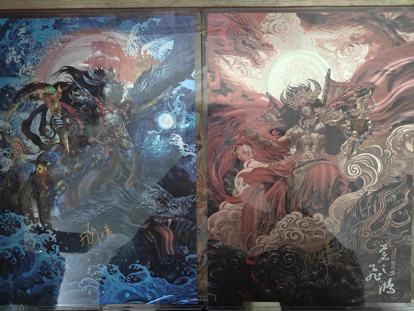 天玑星卡拍第八十一期《千年等一回》持续收拍收评中 满赠三娘需备注 【亲签大卡】百里卡牌 苍之飞鸿山海经 共工0049 祝融0020 A4粗闪大卡