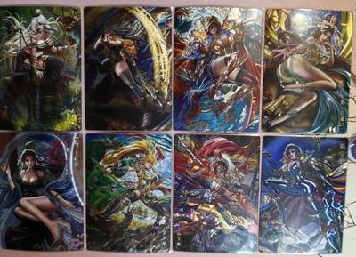 清仓！清仓！全部清仓！ 卡玩帕克魂姬三国镭光工艺1-6弹。