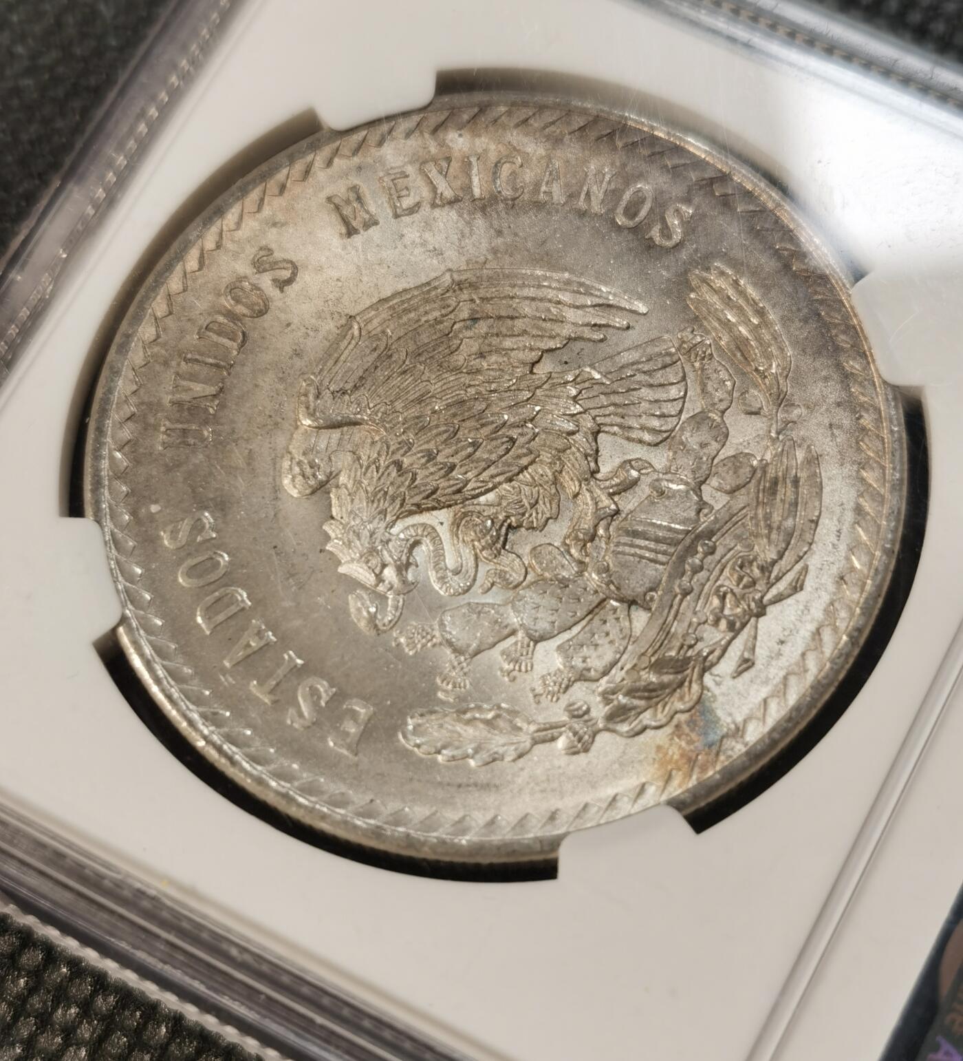  甄臻铺-世界币章拍卖（第13期）送拍享返佣金等优惠多多 NGC-MS64 墨西哥1948年5比索酋长