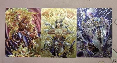 清仓！清仓！全部清仓！ 卡玩帕克封神天下哪吒杨戬雷震子3张粗闪烫签。