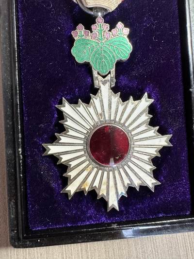 无佣金，世界钱币，章 六等旭日章，原盒