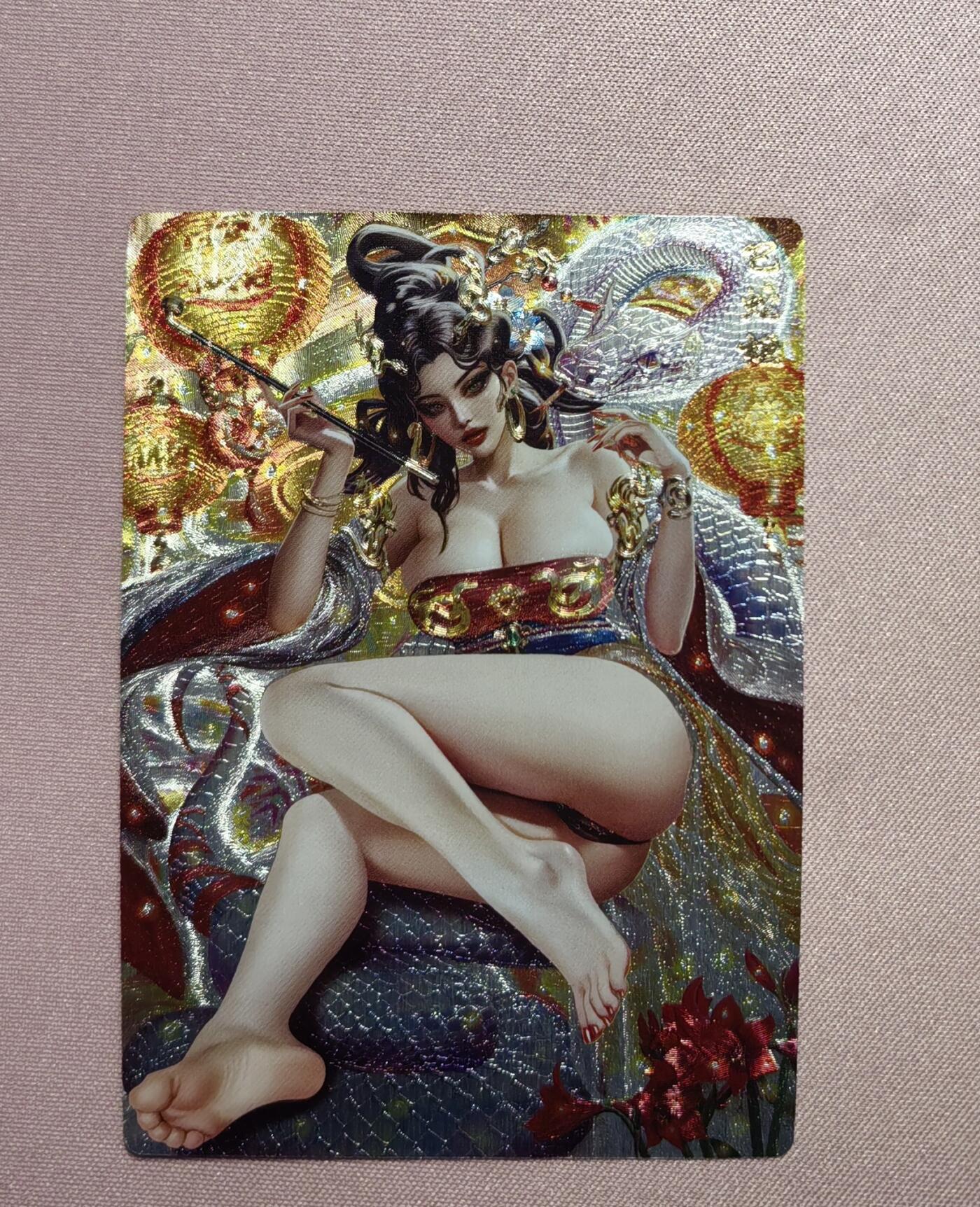 清仓！清仓！全部清仓！ 卡玩帕克生肖姬春蛇粗闪1张。