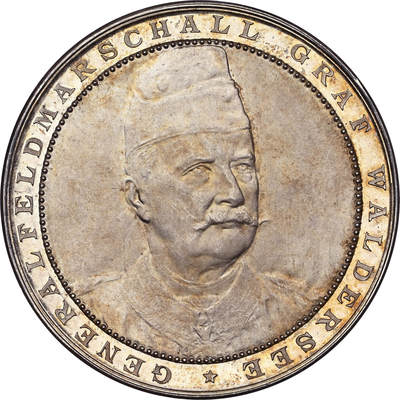 NGC PF66 ULTRA CAMEO唯一记录1900年德国瓦德西元帅赴华应战纪念大银章 - NGC PF66 ULTRA CAMEO唯一记录1900年德国瓦德西元帅赴华应战纪念大银章