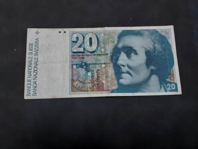 博彦收藏   11月24日 8点 钱币专场 - 瑞士 20法郎 流通品