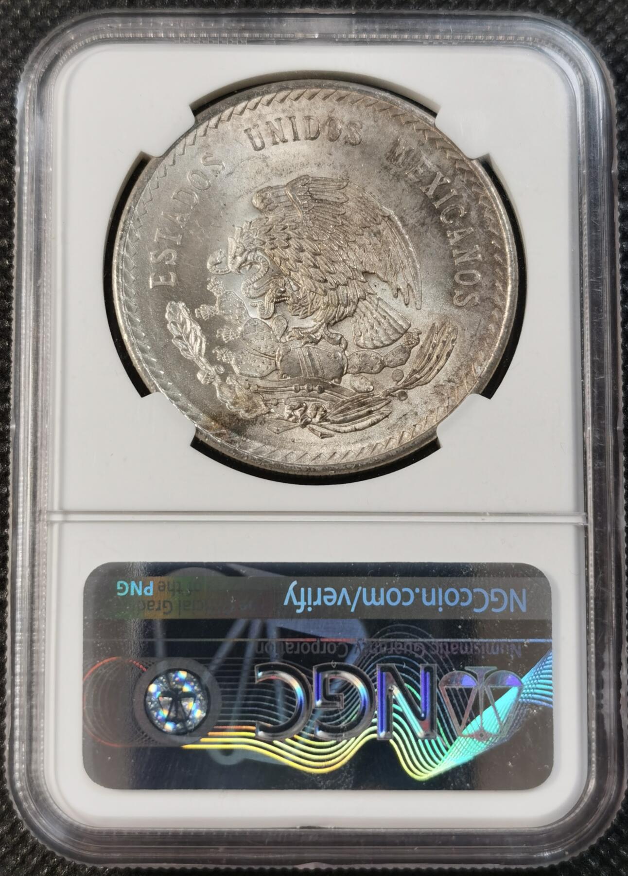  甄臻铺-世界币章拍卖（第13期）送拍享返佣金等优惠多多 NGC-MS64 墨西哥1948年5比索酋长