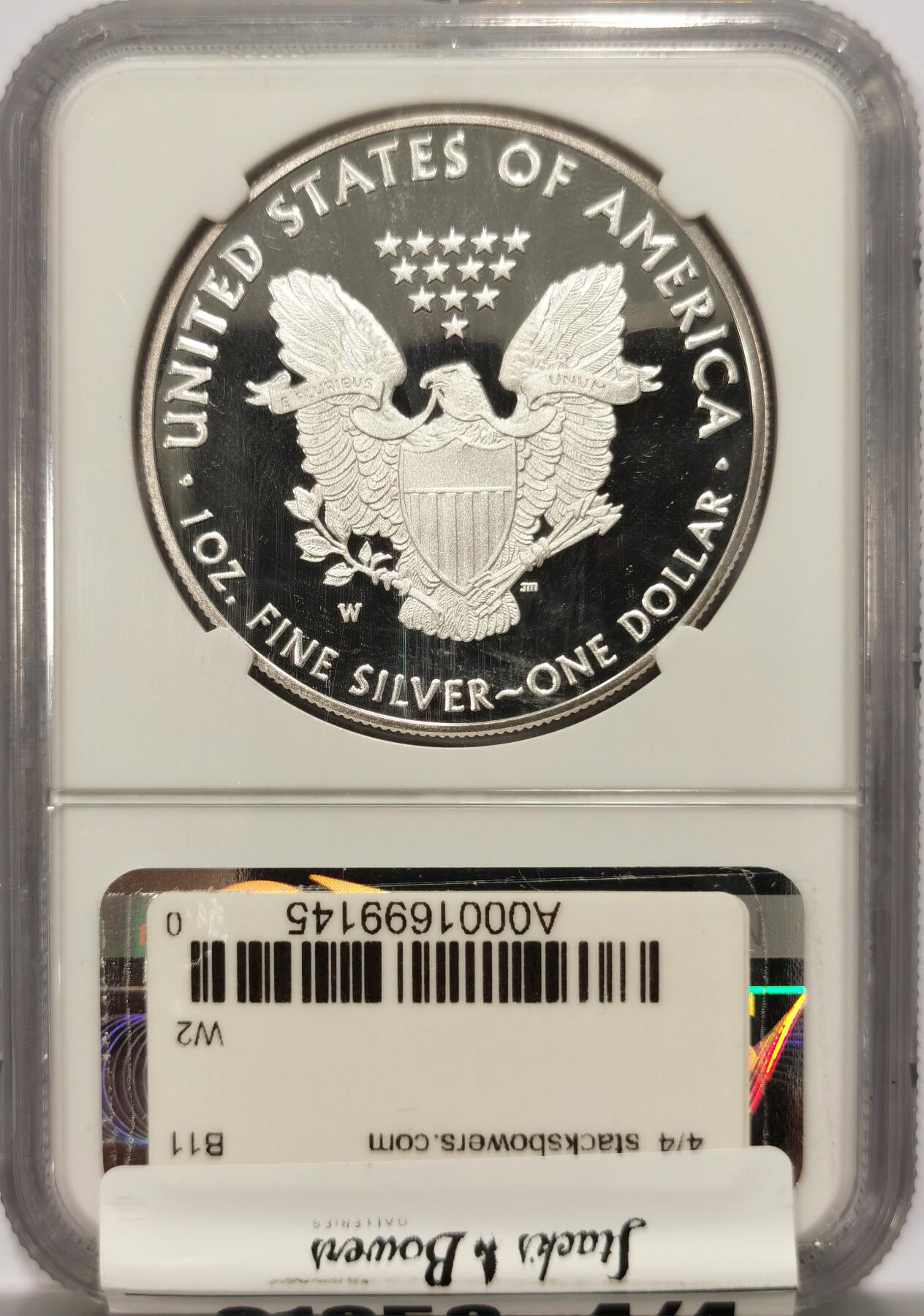 博洋堂美国及美洲钱币专场拍卖暨第119期（全场包邮） NGC PF70UC 美国2018年W版行走女神1美元鹰洋精制银币，罕见70分满分精制币