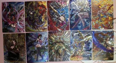 清仓！清仓！全部清仓！ 卡玩帕克魂姬三国镭光工艺1-6弹。