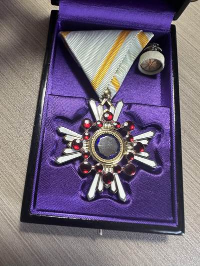 无佣金，世界钱币，章 五等瑞宝章，原盒带略