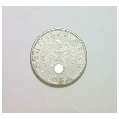 特年 德国第三帝国1944年D版50芬尼 极美品 - 特年 德国第三帝国1944年D版50芬尼 极美品