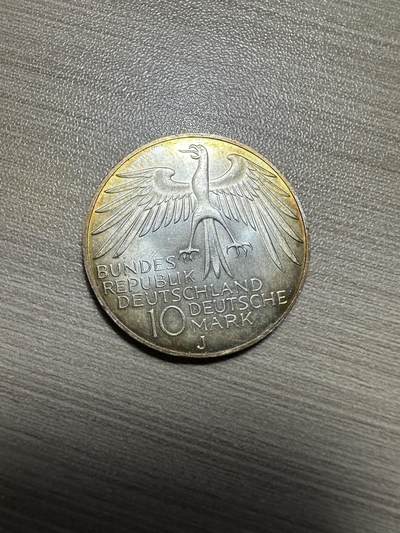 无佣金，世界钱币，章 黄油彩！1972年德国10马克银币 慕尼黑奥运会