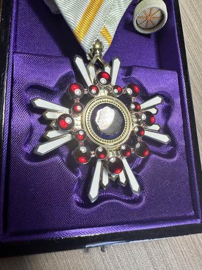 无佣金，世界钱币，章 五等瑞宝章，原盒带略