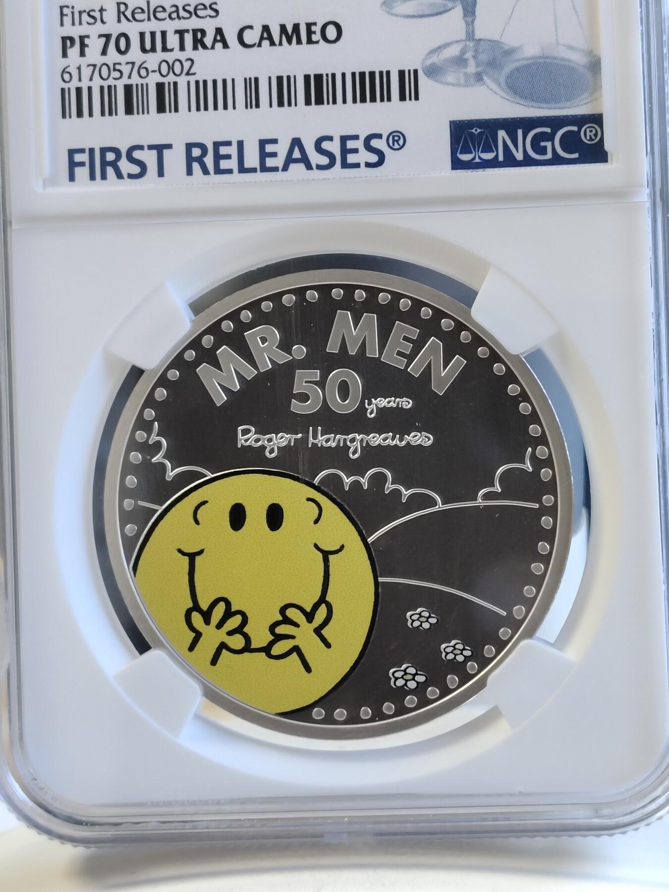 第168期拍卖【长期征集拍品】 英国2021年阳光小姐姐彩色精制银币NGC-PF70首原盒证书，999银，1盎司，发行6500枚