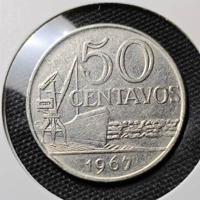 KK钱币收藏小铺 270场 2月预留时间 周末发货 - 1967巴西 50分 少见