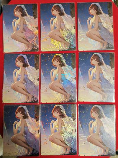 阳大大卡牌拍卖第105期（持续收拍品，周五晚上九点截拍，进群福利早知道） - 鸡腿卡牌 婚纱女孩 彩闪 9宫