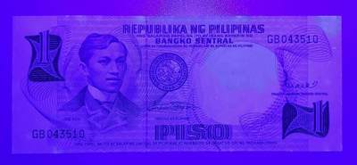 外国纸币专场250607第四十七场 菲律宾🇵🇭1969年1比索，全新品相UNC。