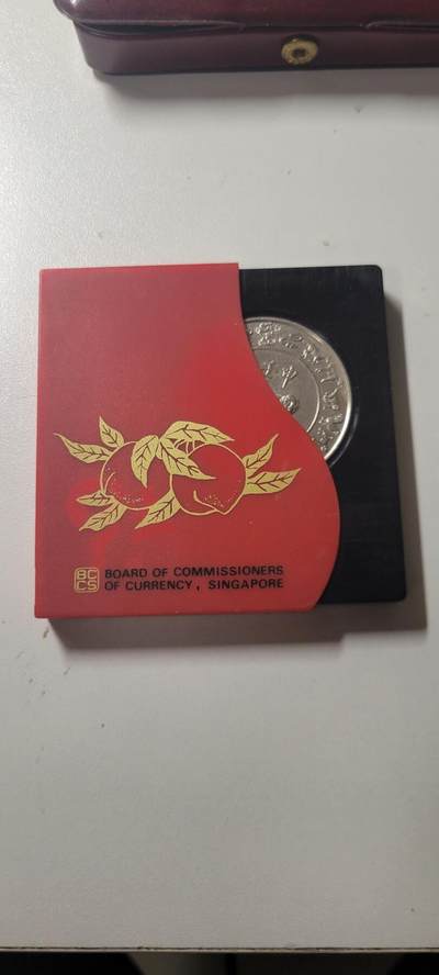 2025第十四期 ​新加坡🇸🇬 1992年 10元 猴年肖币  克朗型带原盒