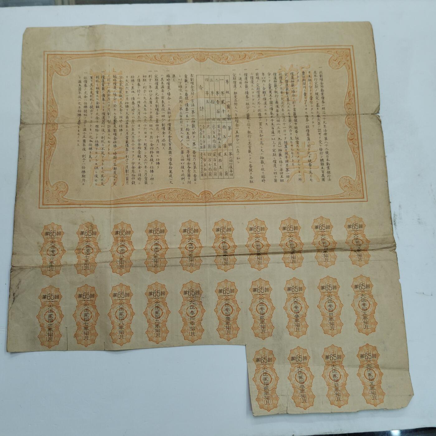 PCAI钱币17-326  二战时期纸币证奖章小专场 日本战时公债