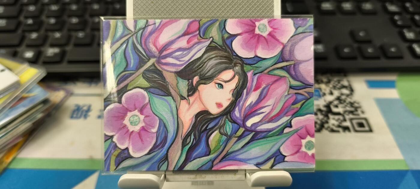 妖精的尾巴卡牌拍卖《春光明媚》第三十一期 手绘卡-画师:星雨