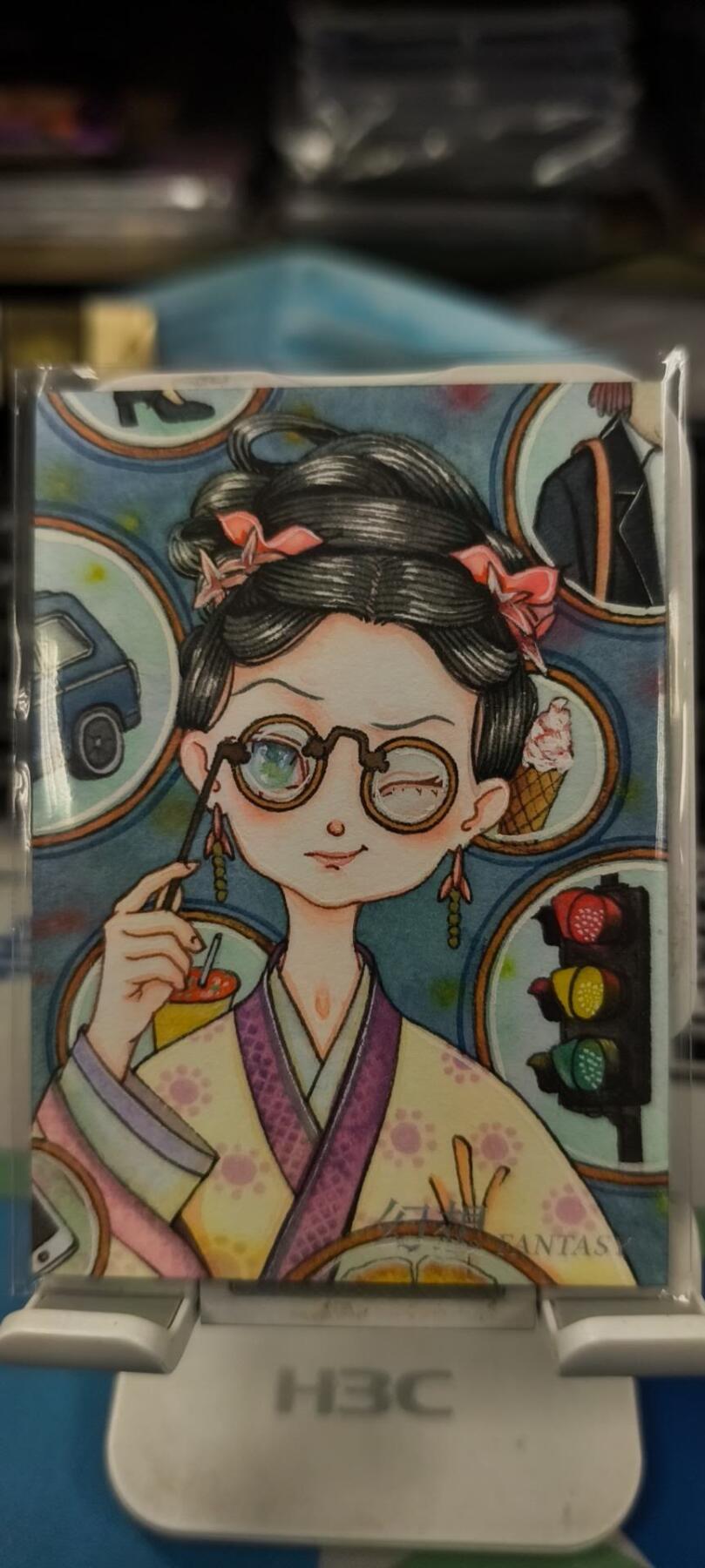 妖精的尾巴卡牌拍卖《春光明媚》第三十一期 手绘卡-画师:仗高
